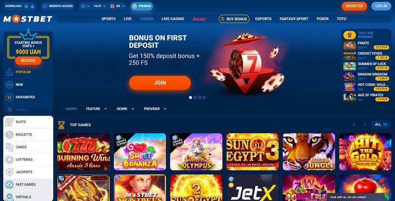 Зеркало казино Mostbet